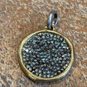 Waxing Poetic Gold and Silver Sparkle Pendant